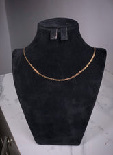 Simple durable bonded chain necklace